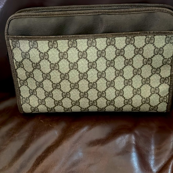 LUX | 100% Authentic Vintage OPHIDIA GUCCI LEATHER CLUTCH BAG - Picture 12 of 13